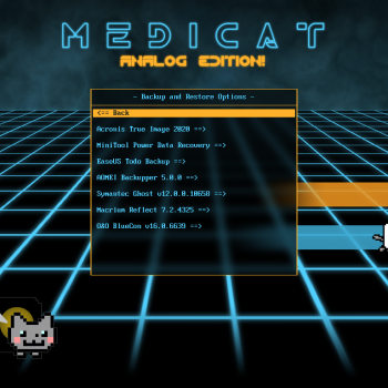 Medicat Installer Backup And Restore Options