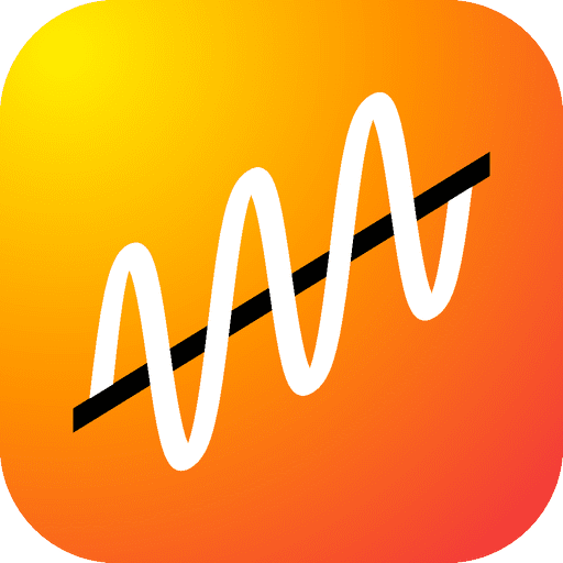 A Sound Wave Icon On An Orange Background Representing Electrical Calculations.