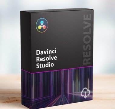 A Boxed Product Of &Quot;Davinci Resolve Studio&Quot; By Blackmagic Design. The Packaging Is Predominantly Black With A Multicolored Circle Logo At The Top And A Graphic Design Of Purple And Pink Lines At The Bottom. The Text &Quot;Davinci Resolve Studio V19.0.0.0069&Quot; And &Quot;Resolve&Quot; Are Printed On The Front.