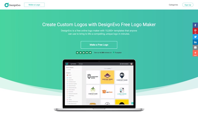 Designevo Free Logo Maker 2025 Best Custom Logos Creator Online Website Designevo Free Logo Maker Free Download