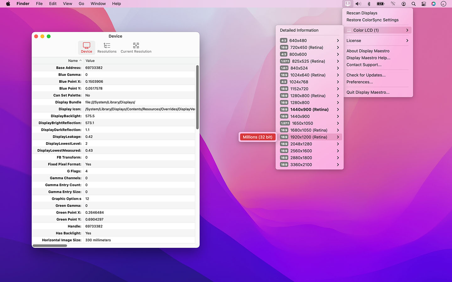 Display Maestro For Mac Free Download
