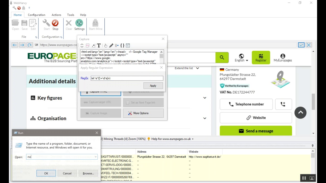 Europages Data Extractor Pro V8.6.2 Best Business Data Extraction Tool From Europages Directly Europages Data Extractor Pro For Windows Full Version