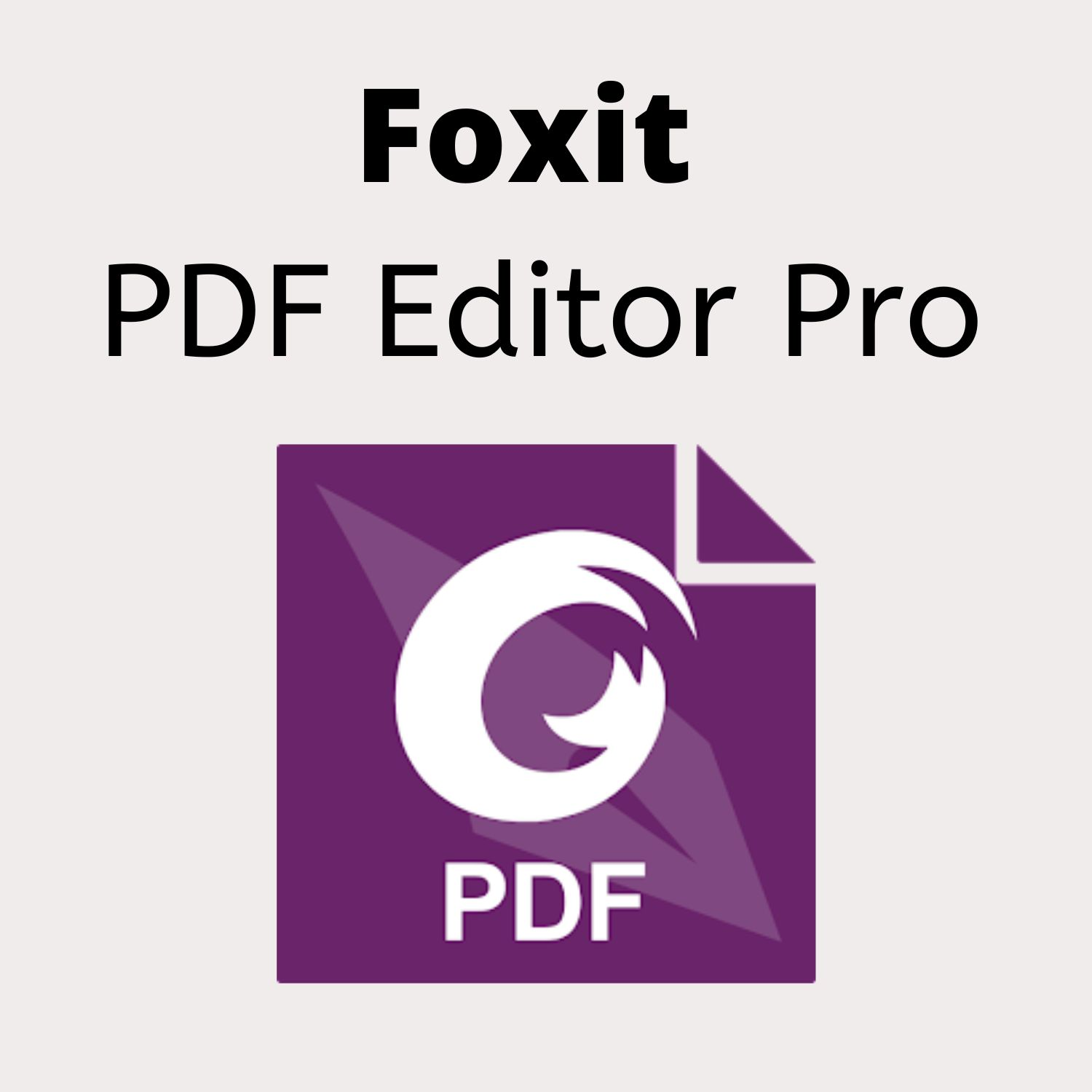 Foxit Pdf Editor Pro Software
