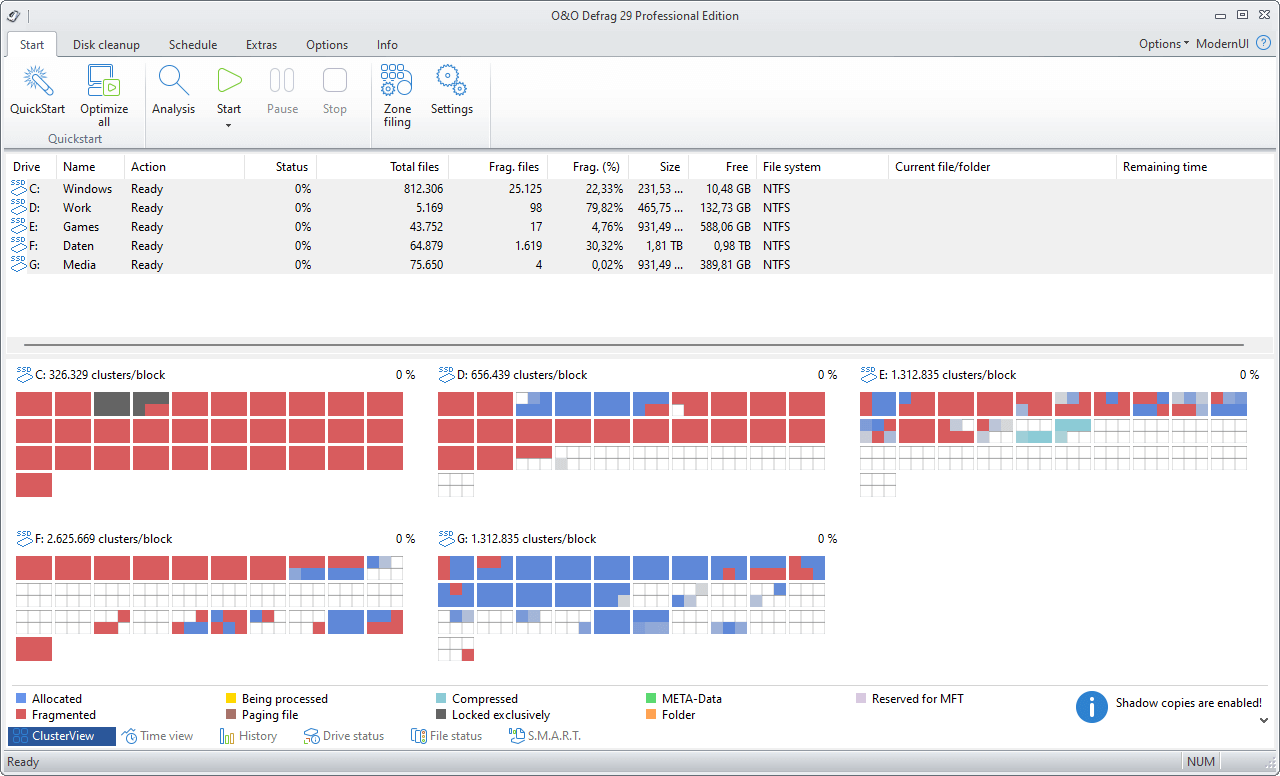 O&Amp;O Defrag Professional V29.1.11203 Maximum Performance For Your Pc Hdd &Amp; Ssd Drive Oo Defrag Professional For Windows