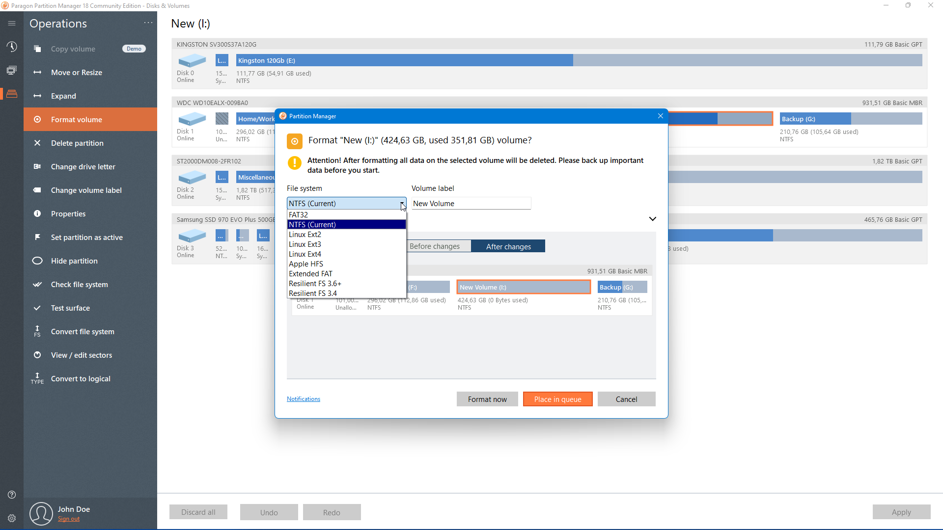 Paragon Partition Manager Community Edition Software