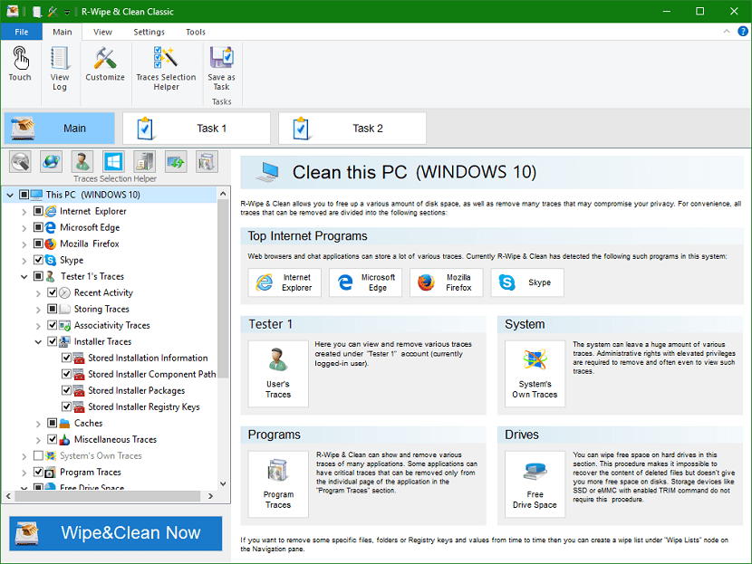 R-Wipe &Amp; Clean For Windows V20.0.2508 Best Disk Cleaning And Internet Privacy Software R-Wipe &Amp; Clean For Windows Free Download
