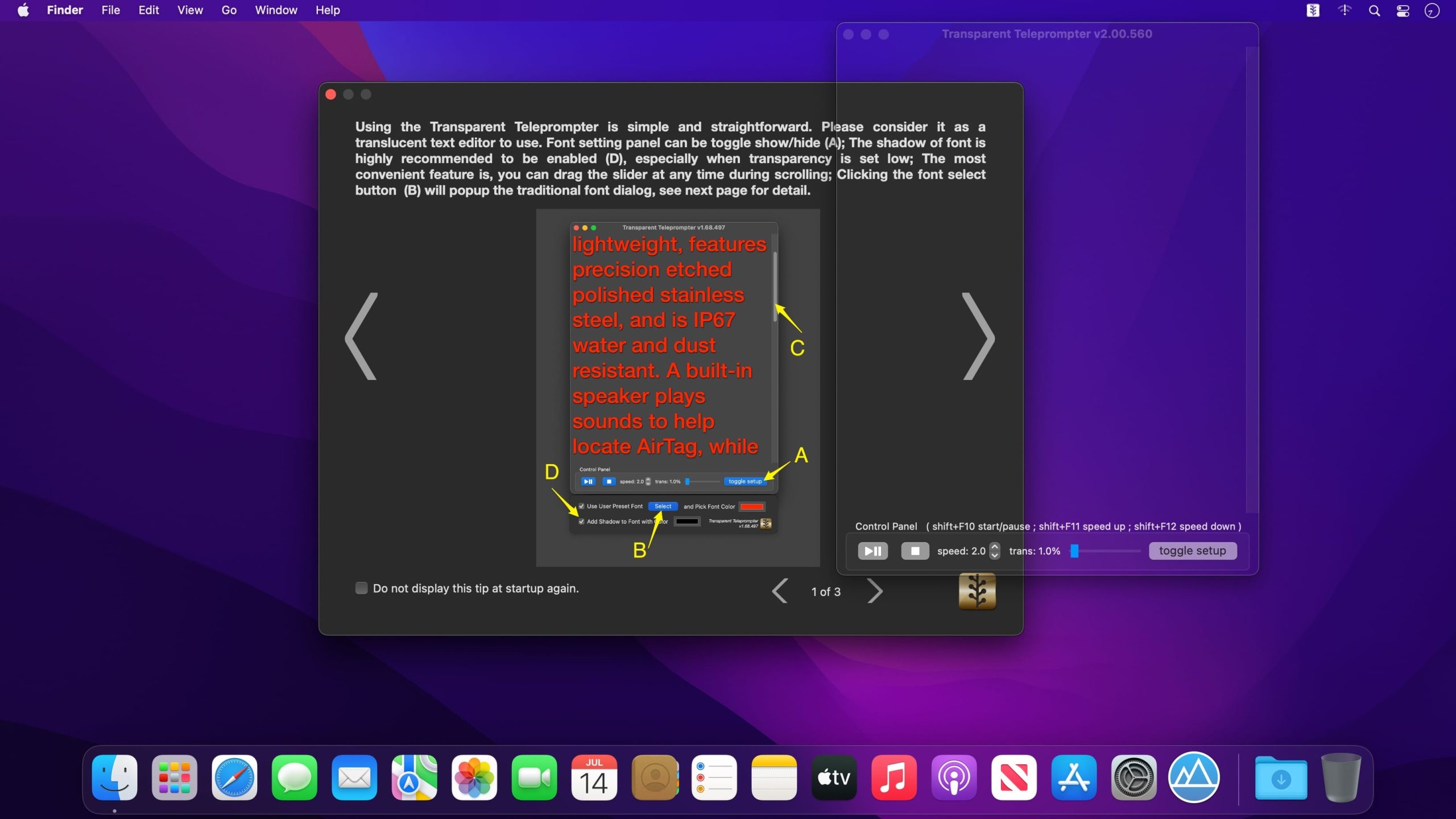 Transparent Teleprompter For Mac V2.02 Best Conference Scrolling Memo App For Macos X Transparent Teleprompter For Mac Free Download Scaled