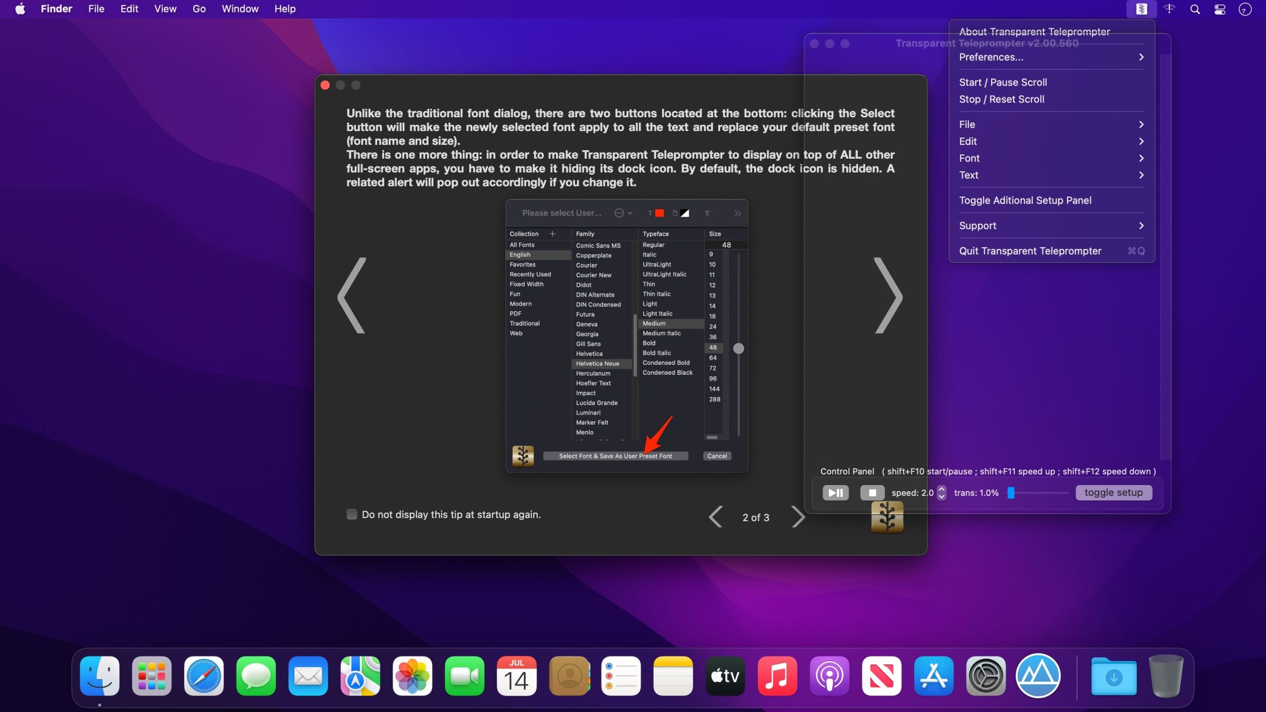 Transparent Teleprompter For Mac V2.02 Best Conference Scrolling Memo App For Macos X Transparent Teleprompter Full Version Scaled