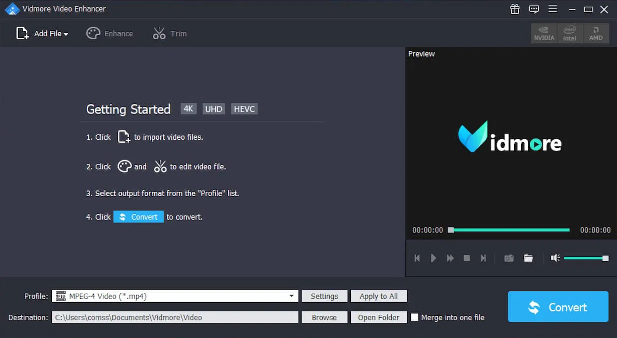 Vidmore Video Enhancer For Windows V1.0.18 Best Video Creator And 4K Video Enhancement Software Vidmore Video Enhancer Software