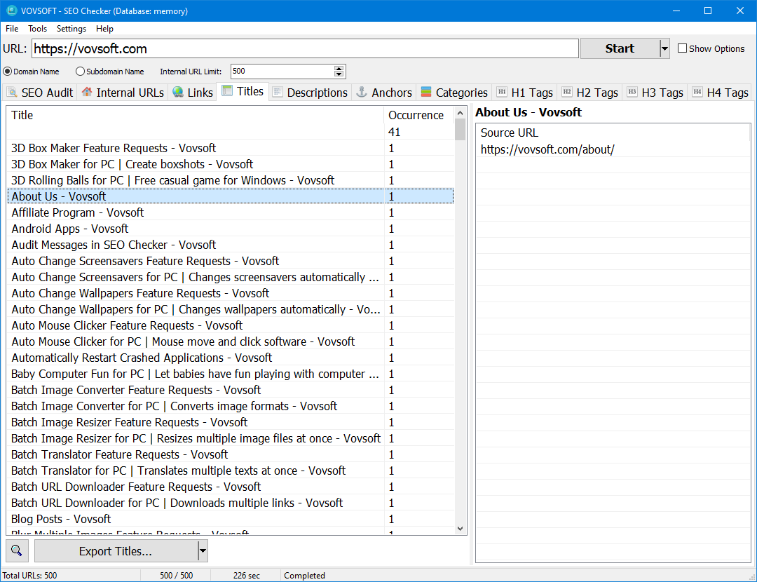Vovsoft Seo Checker For Windows V10.1 Best Website Analyzer And Seo Audit Tool Vovsoft Seo Checker Full Version
