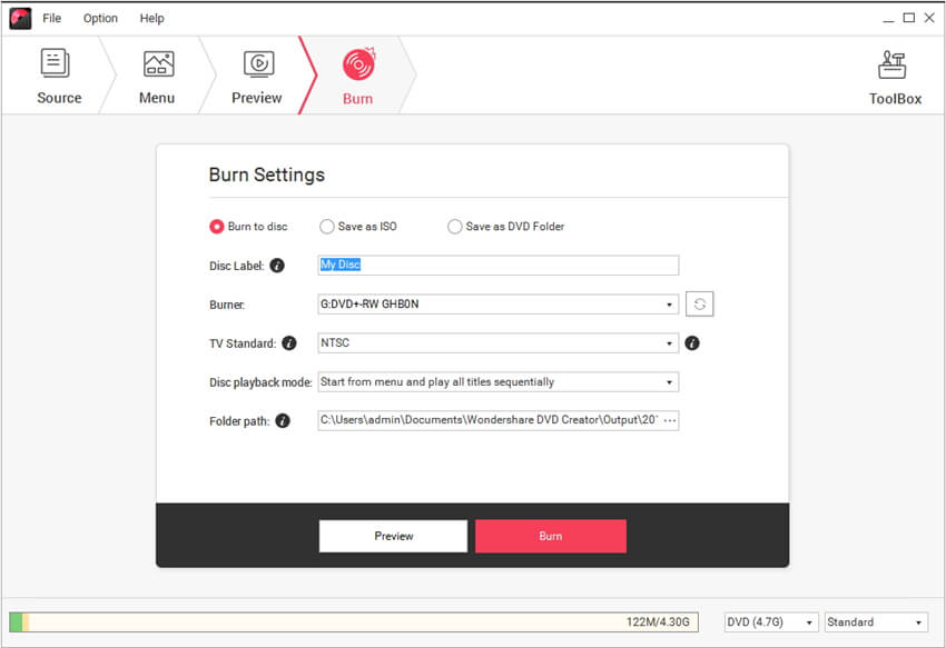 Wondershare Dvd Creator
