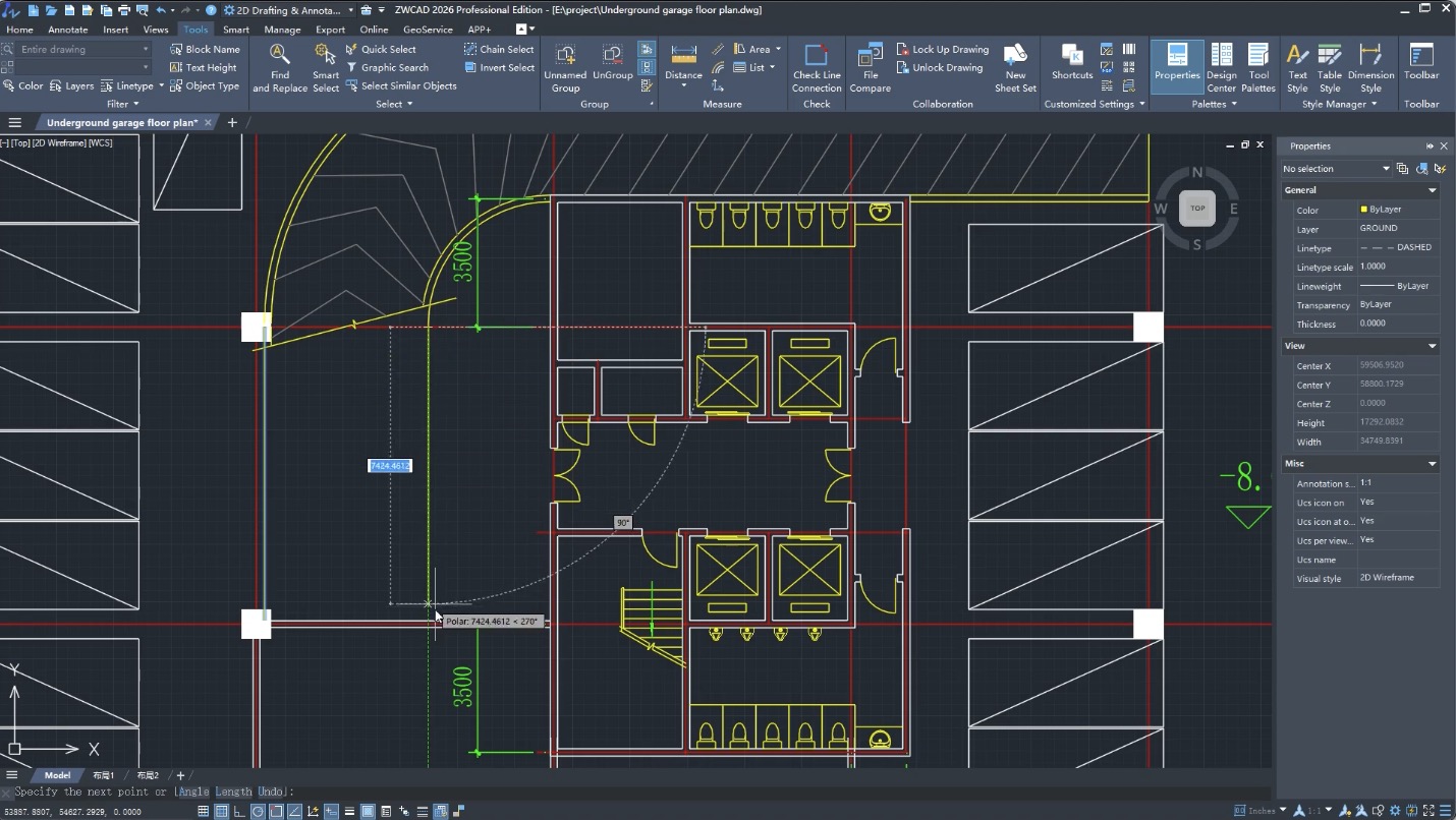 Zwcad Professional 2026 For Windows V26.00 Best 2D Drafting, Cad Design And 3D Navigation Software Zwcad Professional 2026 With Keys Full Version