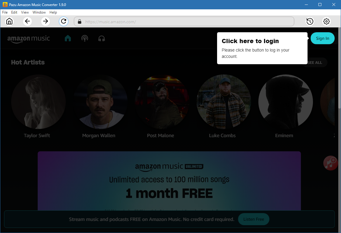 Pazu Amazon Music Converter For Windows