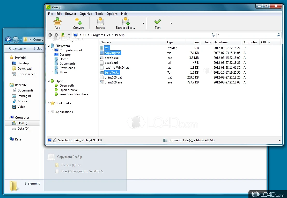Peazip For Windows V10.4.0 Best Free File Archiver Utility, Open, Extract Rar Tar Zip Files Peazip For Windows Full Version